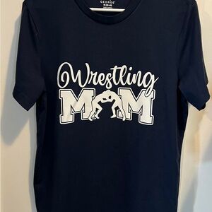 George Navy Blue Wrestling MOM tee